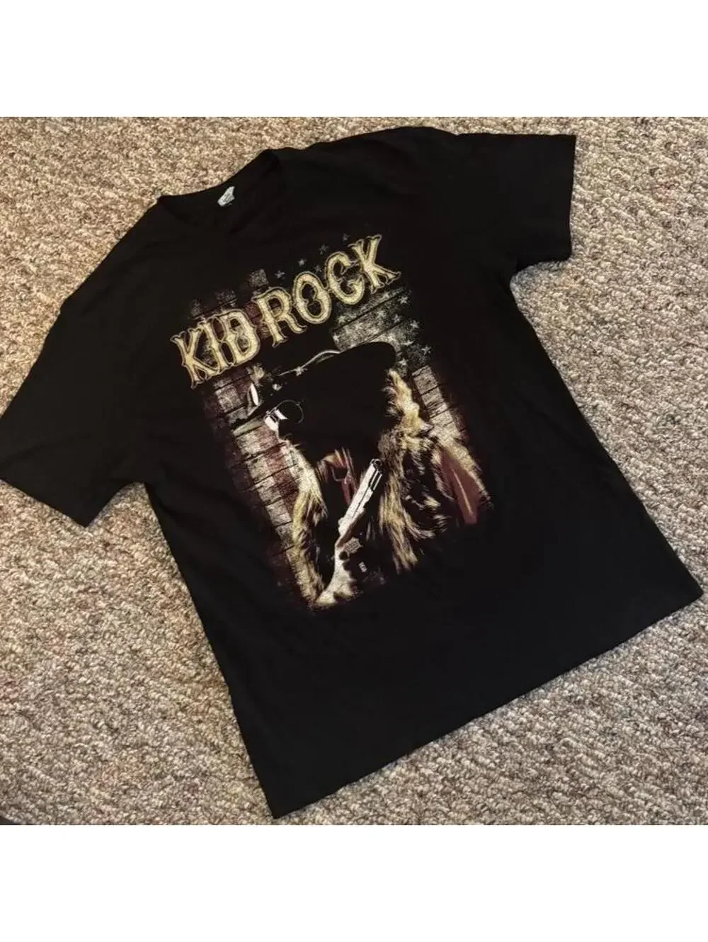 Men’s Kid Rock 2015 Tour Graphic T-Shirt Short Sleeve Black